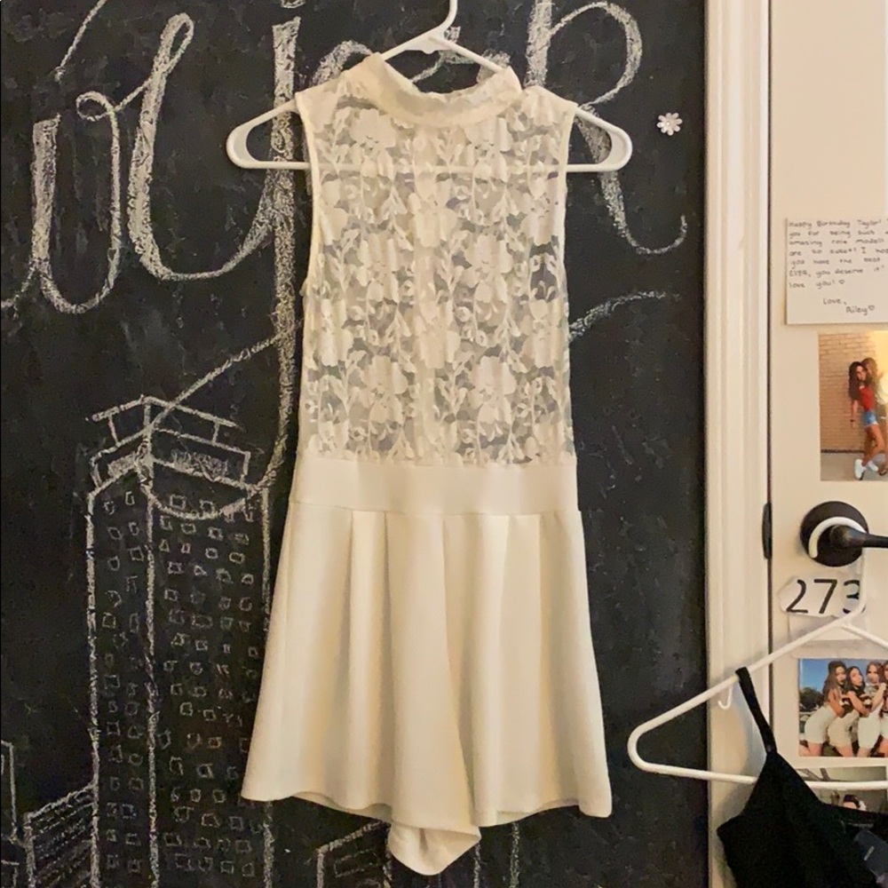 cream romper